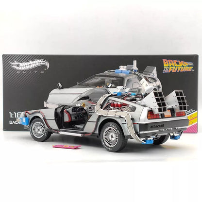 [In Stock] Hot Wheels 1:18 Elite Back To The Future DMC DeLorean Diecast Car