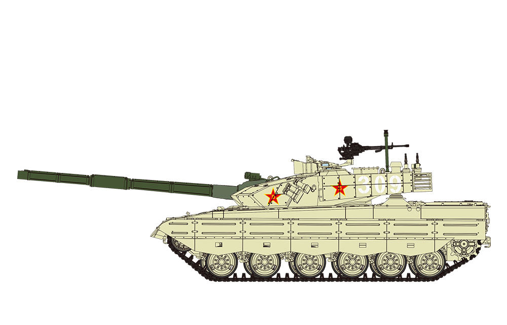 [In Stock] Meng 1/35 PLA MAIN BATTLE TANK ZTZ96B Plastic Model Kit TS-034