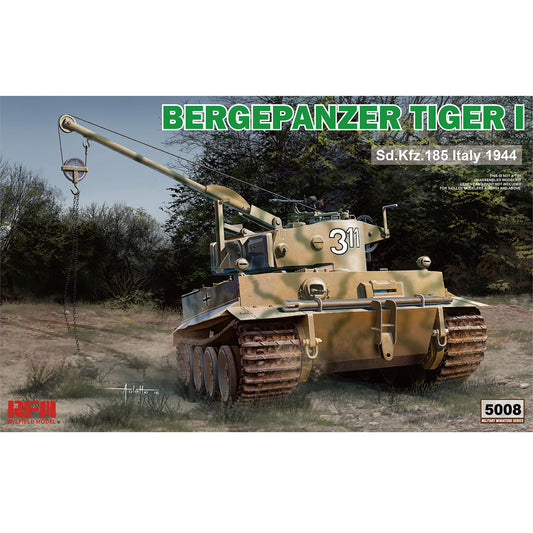 RYEFIELD Model 1/35 BERGEPANZER TIGER I PLASTIC MODEL KIT RFM RM-5008