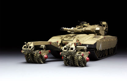 Meng 1/35 ISRAEL MAIN BATTLE TANK MERKAVA Mk.3 BAZ w/NOCHRI DALET MINE ROLLER SYSTEM Plastic Model Kit TS-005